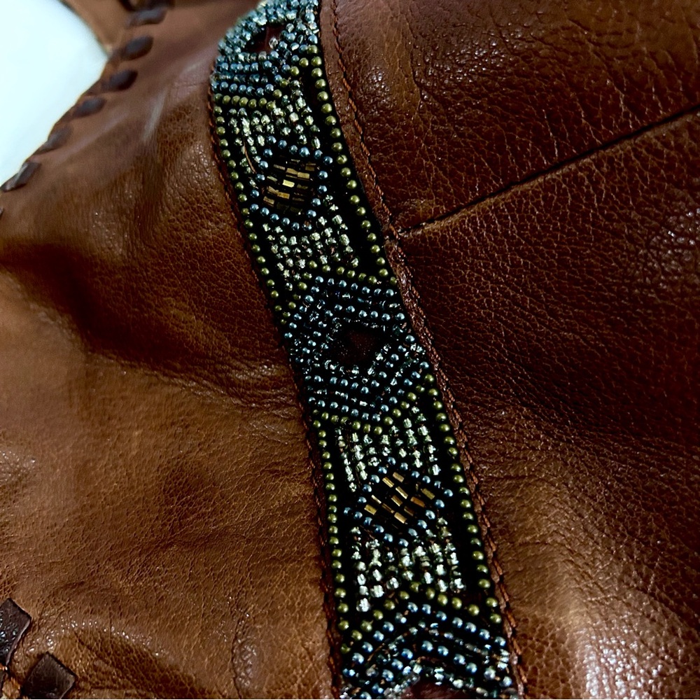 The Sak Brown Hobo Bag with Black Accents - Picture 8 of 13
